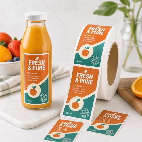 Rectangle Roll Labels - Rectangle Roll for Product Packaging