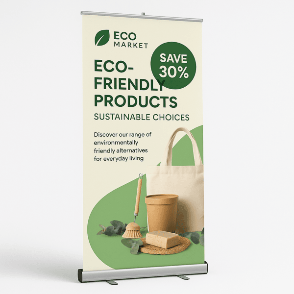 Retractable Banner Retractable Banner — durable banners for storefront displays, trade shows, and events