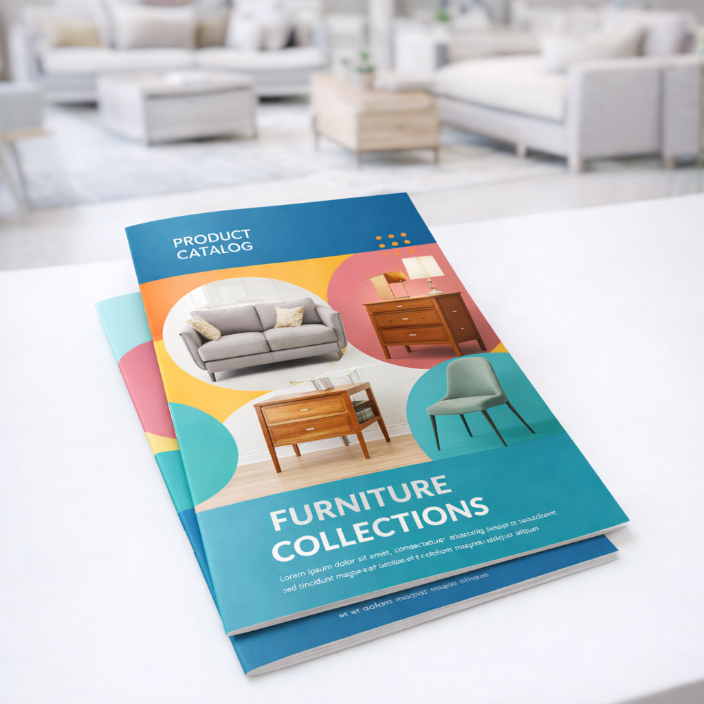 Saddle Stitch Booklet — printed materials for business branding, promotions, and events