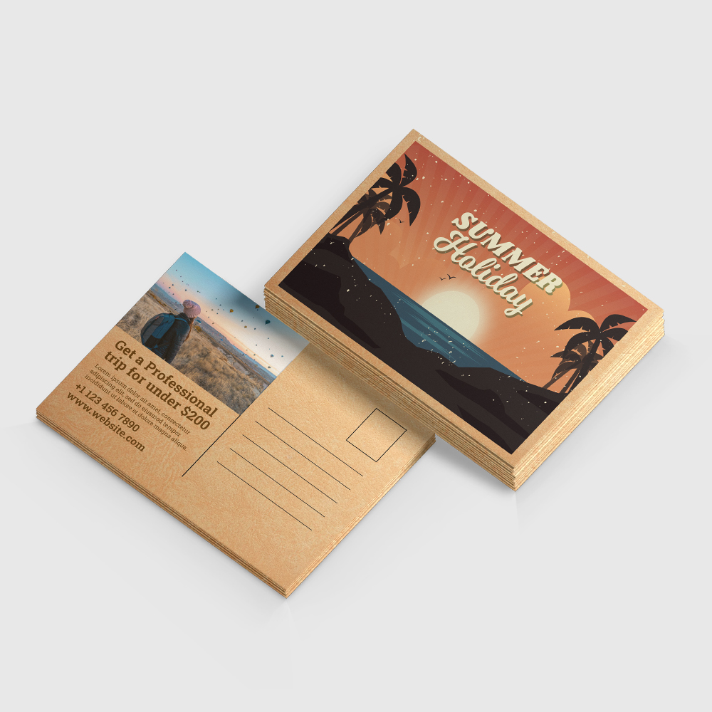 Suede Postcards — custom postcards for events, promotions, and direct mail marketing