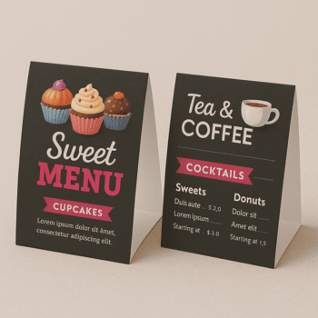 Table Tent  for Business Use