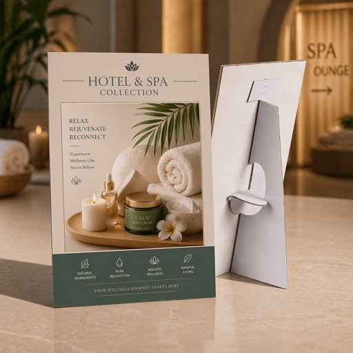 White PVC Counter Cards  for Business Use