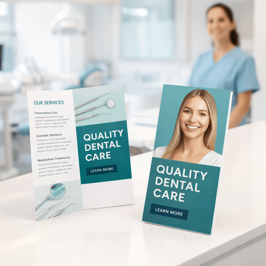 Brochures and Flyers — custom flyers for local marketing, openings, and event handouts