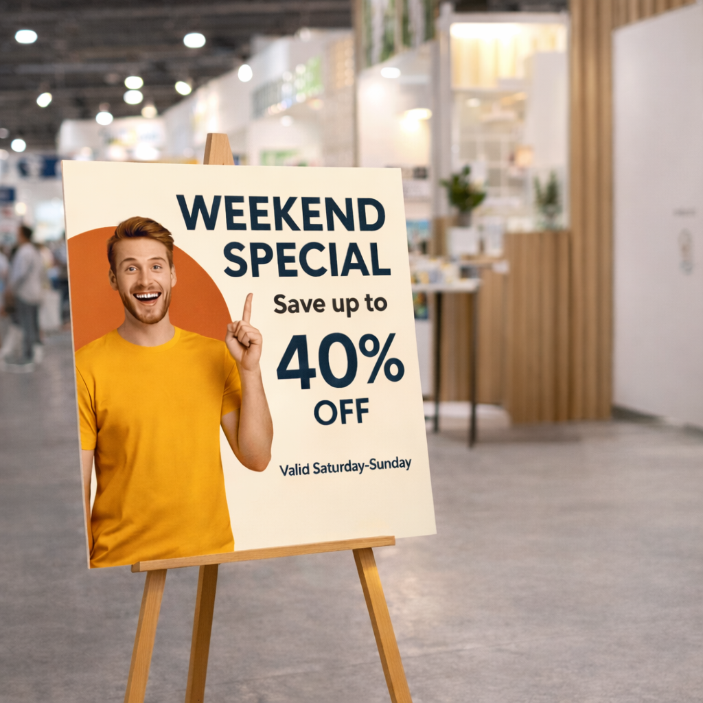 Foam Board Sign — printed materials for business branding, promotions, and events