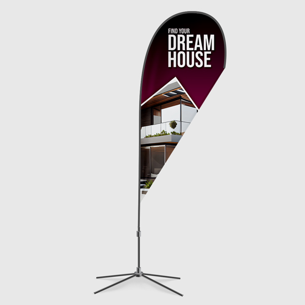 Teardrop Flags — printed materials for business branding, promotions, and events