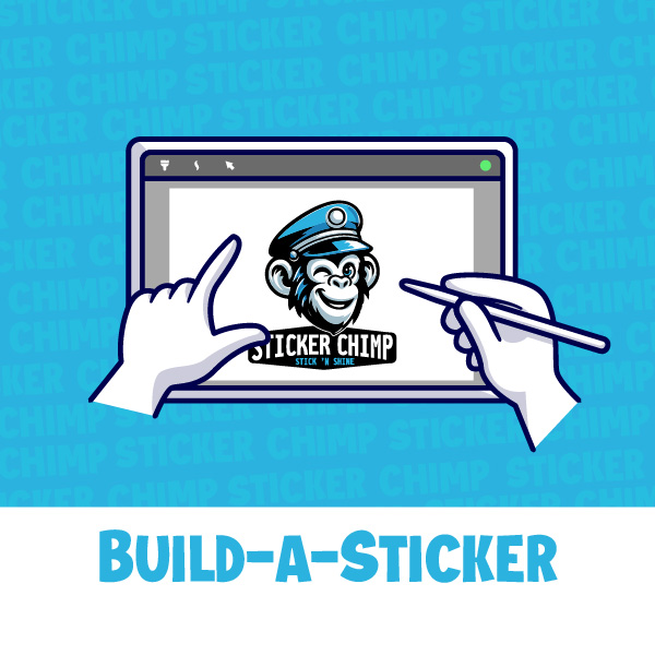 Build Custom Stickers | Personalized Vinyl Stickers | StickerChimp.com™