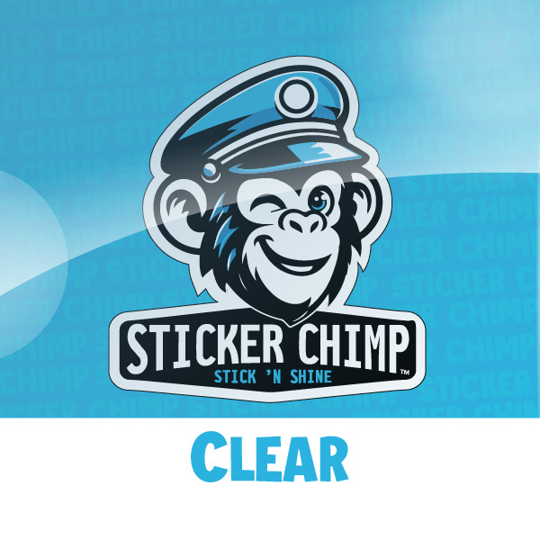 Custom Clear Stickers | Personalized Vinyl Stickers | StickerChimp.com™