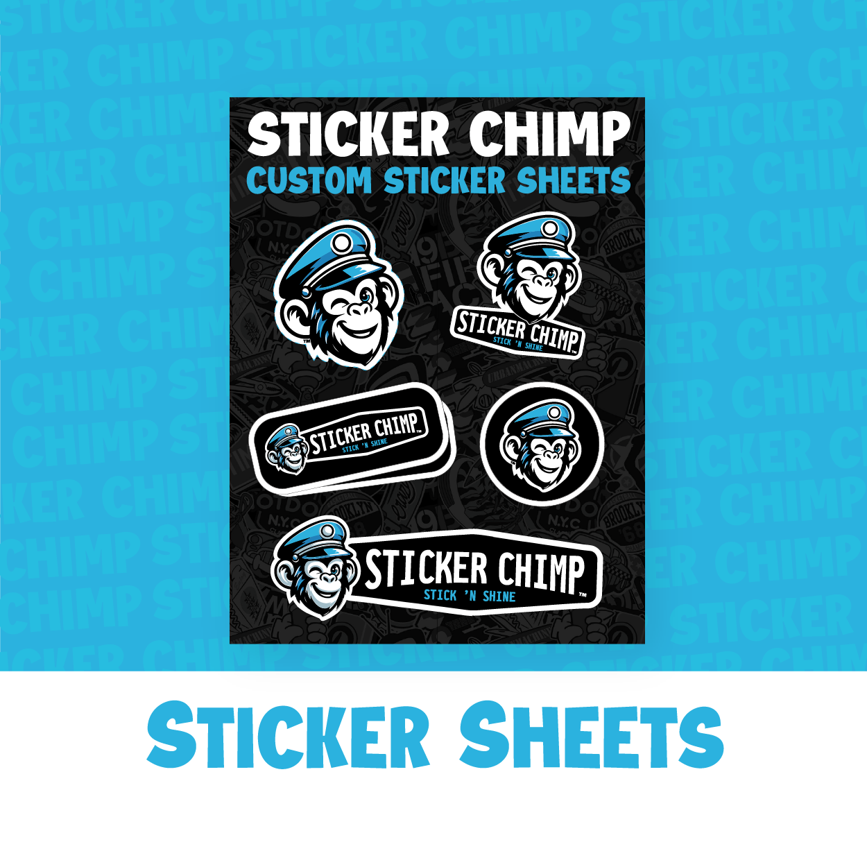 Custom Sticker Sheets | Personalized Vinyl Stickers | StickerChimp.com™