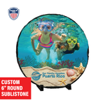 6" Round Gloss SubliStone 1