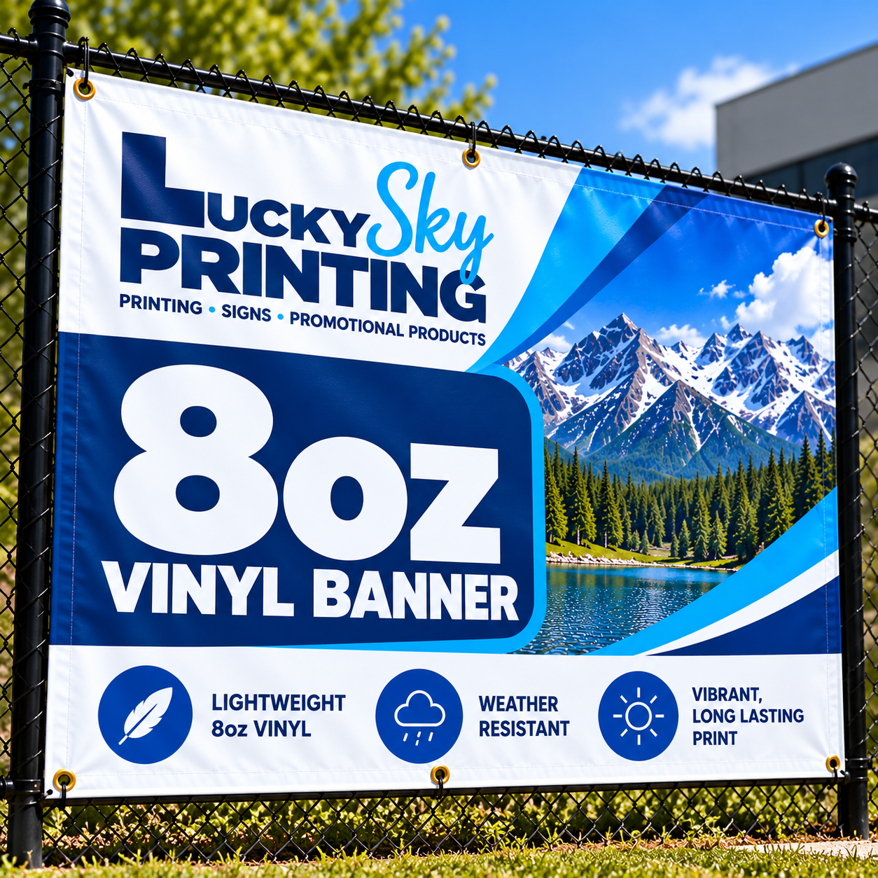 8oz Mesh Banner