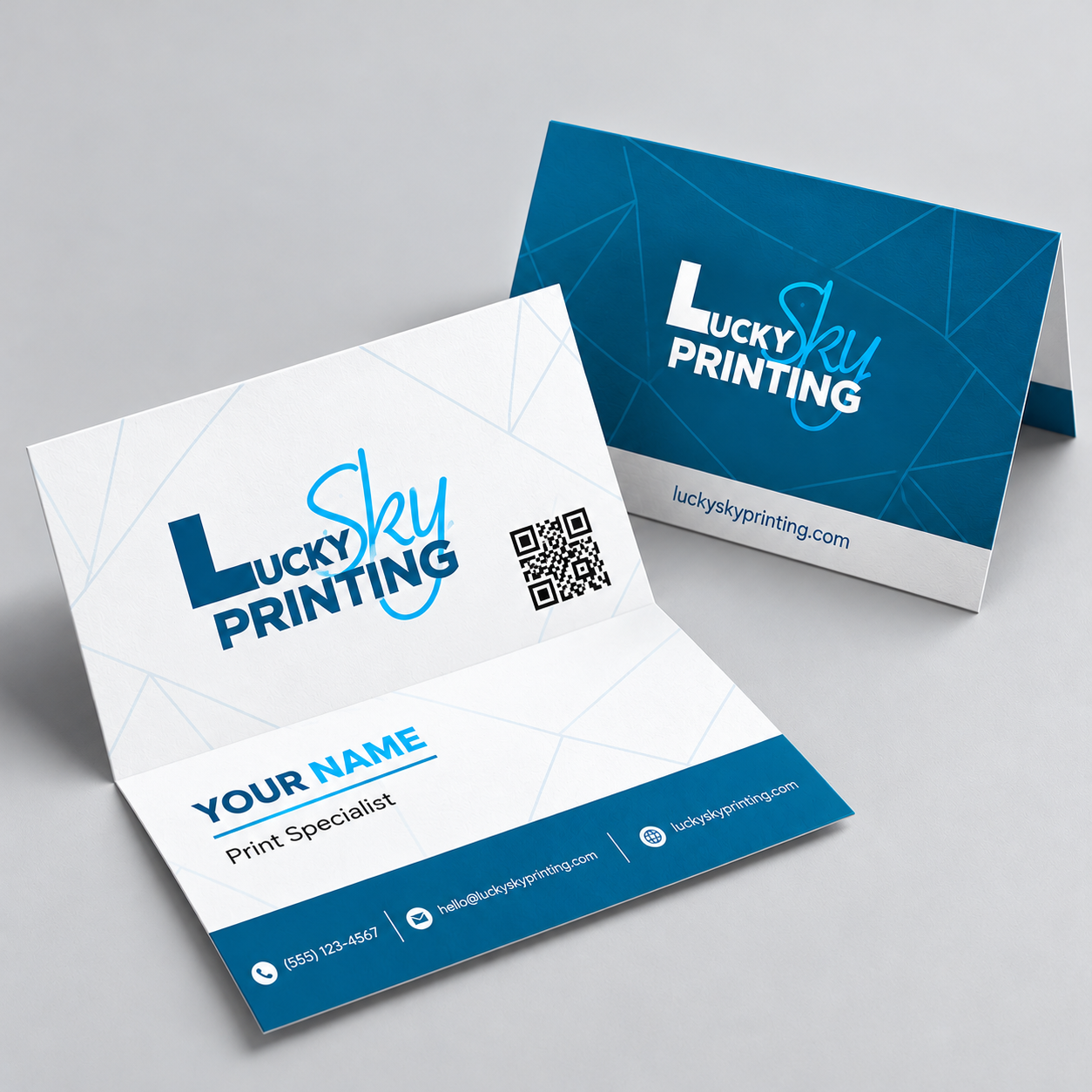 Fold-Over Business Cards