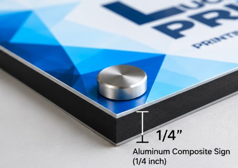 Aluminum Composite Sign 1/4 inch (6mm) 1