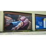 Oversized outdoor installed banner