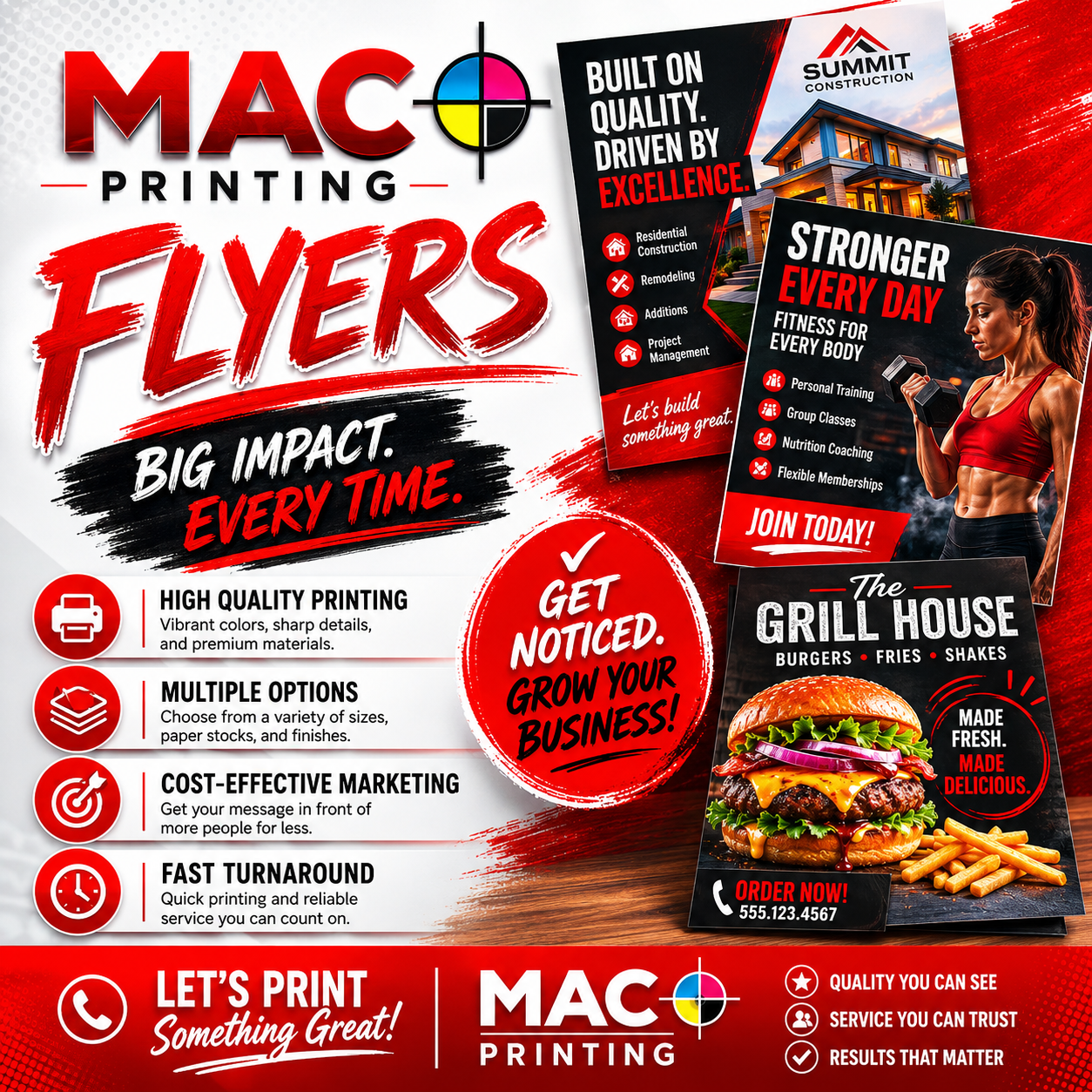 Flyers - Custom printed flyers for promotions and advertising