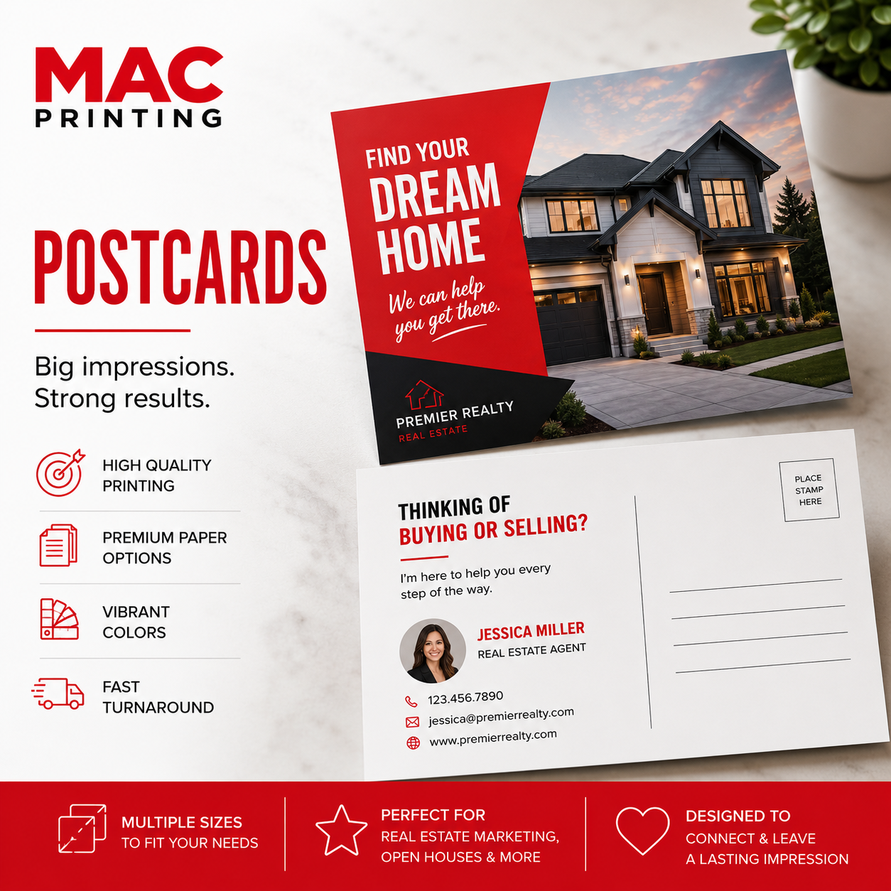Postcards - Custom printed postcards for marketing and direct mail