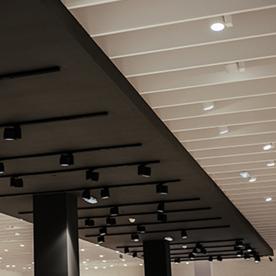 Photograph showing beautifil ceiling lighting.