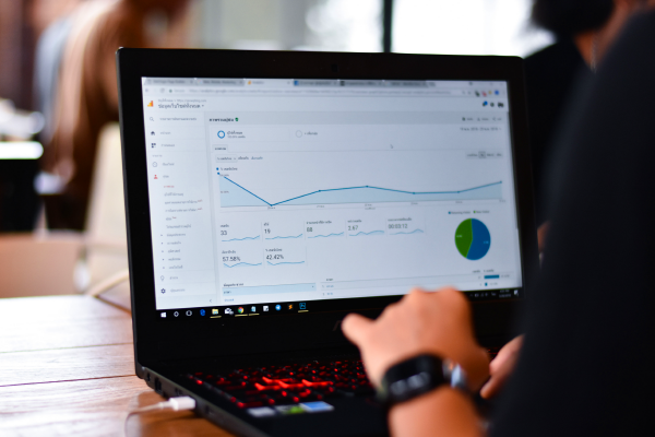 Graphic showing website growth statistics.