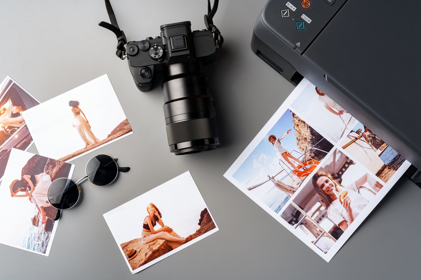 Diferentes tamaños de impresión de fotografías profesional