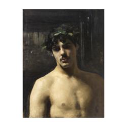 Hombre con laureles