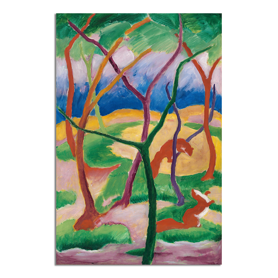 Ciervos en el bosque - Cuadro decorativo personalizado | Megaprint