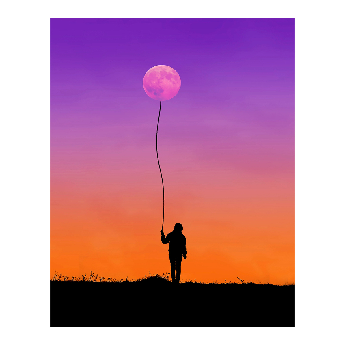 Luna en Libertad - Cuadro decorativo personalizado | Megaprint