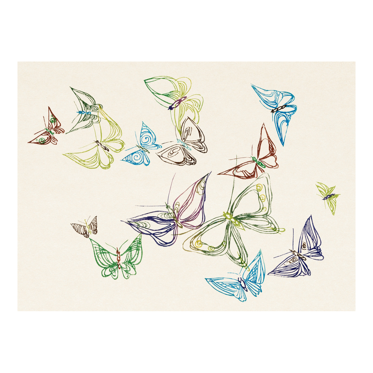 Mariposas Mariposas - Cuadro decorativo personalizado | Megaprint