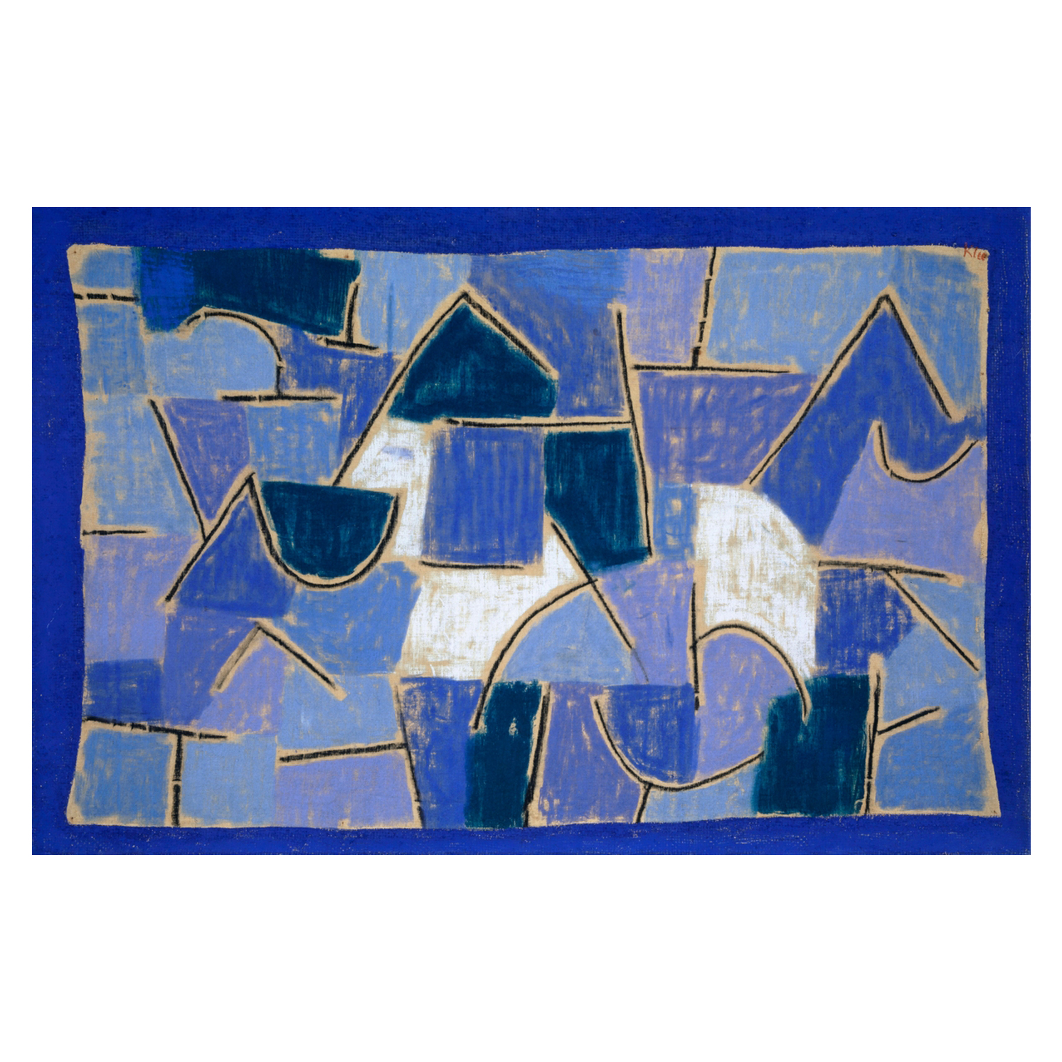 Composición en azul - Cuadro decorativo personalizado | Megaprint