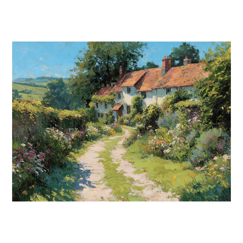 Camino entre Jardines - Cuadro decorativo personalizado | Megaprint