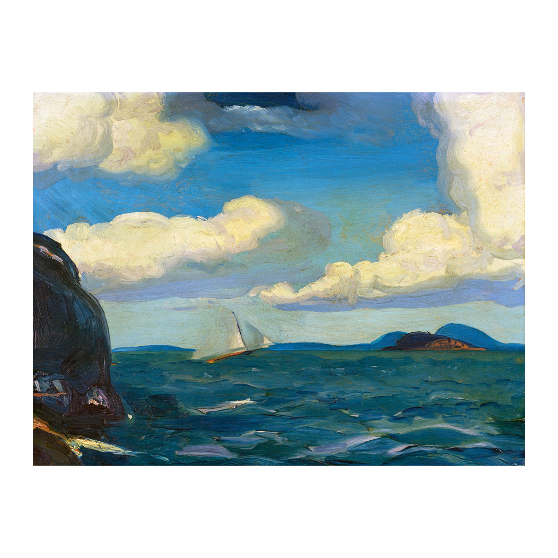 Paisaje Marino con Velero - Cuadro decorativo personalizado | Megaprint