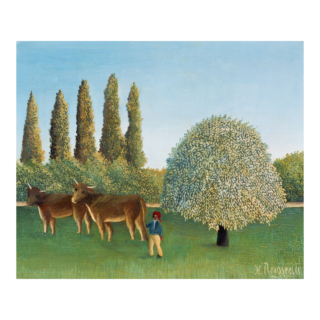 Paisaje con vacas - Cuadro decorativo personalizado | Megaprint