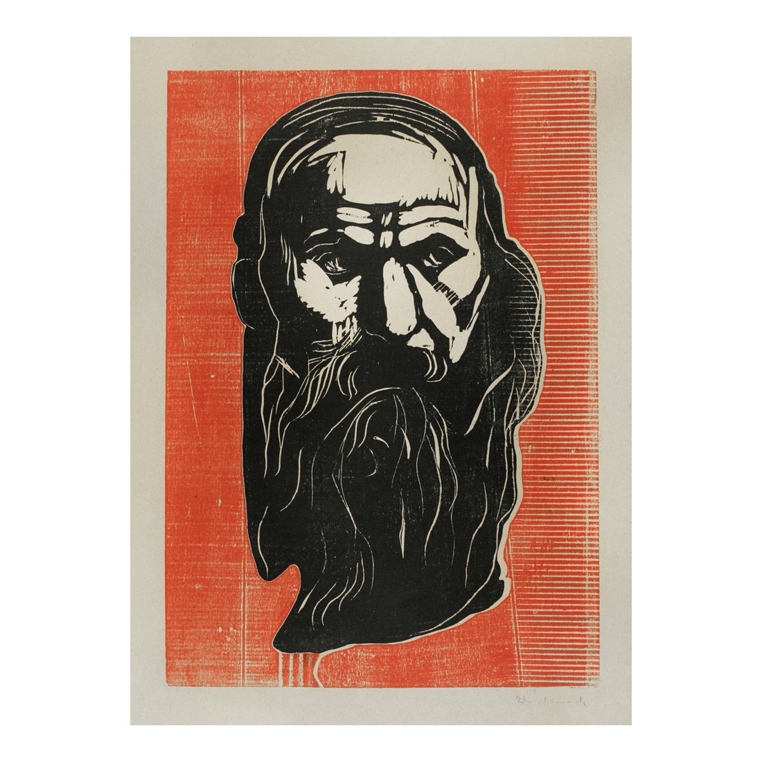 Head of an Old Man with Beard - Cuadro decorativo personalizado | Megaprint