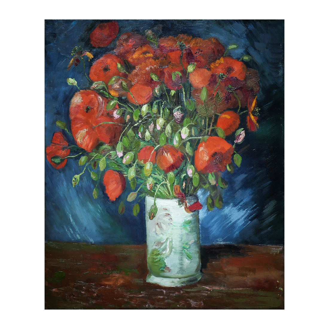 Amapolas Rojas en Florero - Cuadro decorativo personalizado | Megaprint