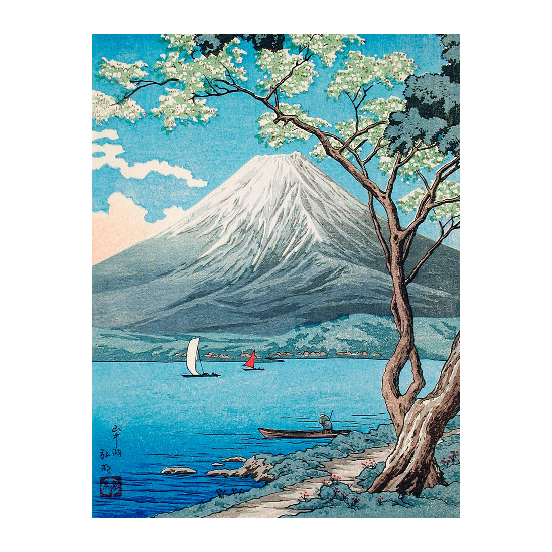Monte Fuji desde el Lago Motosu - Cuadro decorativo personalizado | Megaprint
