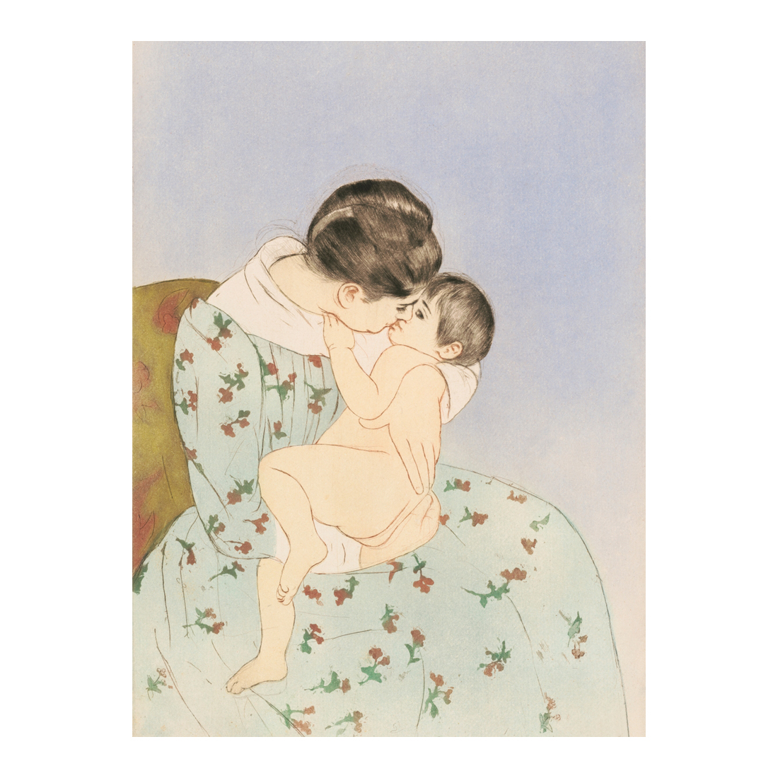 El Beso de la Madre - Cuadro decorativo personalizado | Megaprint