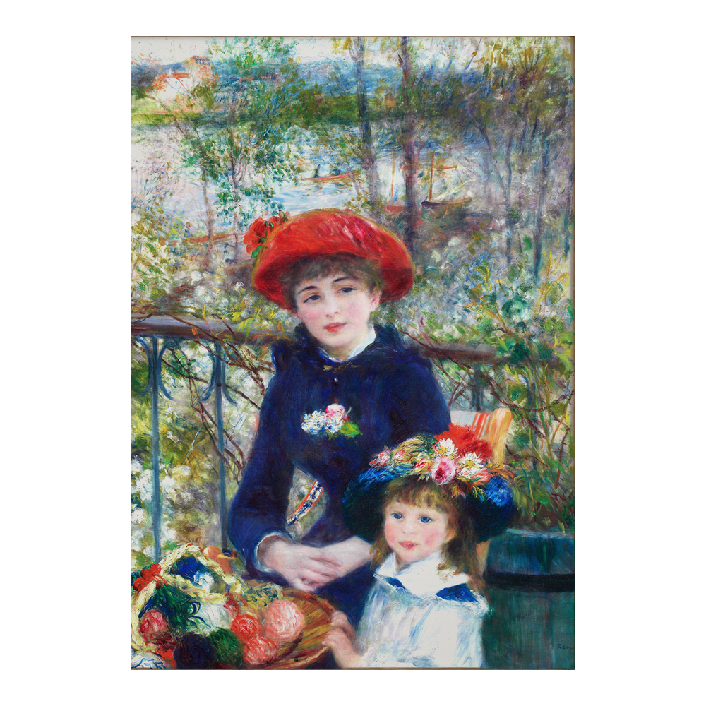 Mujer y niña en el jardín - Impresión personalizada en México | Megaprint