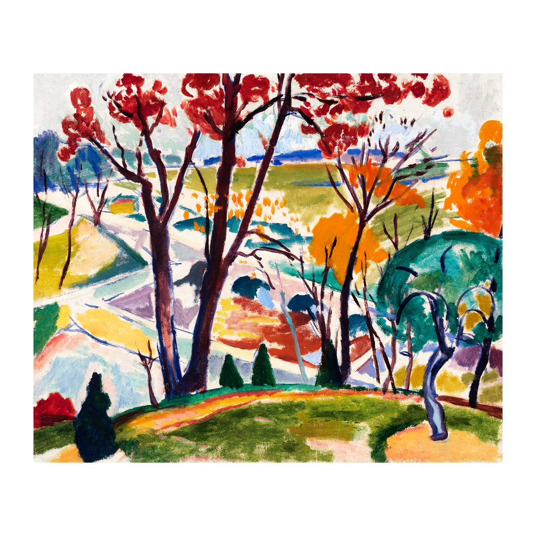 Paisaje Expresionista en Otoño - Impresión personalizada en México | Megaprint