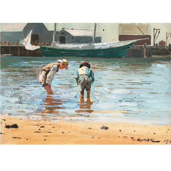 Boys Wading Boys Wading - Cuadro decorativo personalizado para imprimir | Megaprint