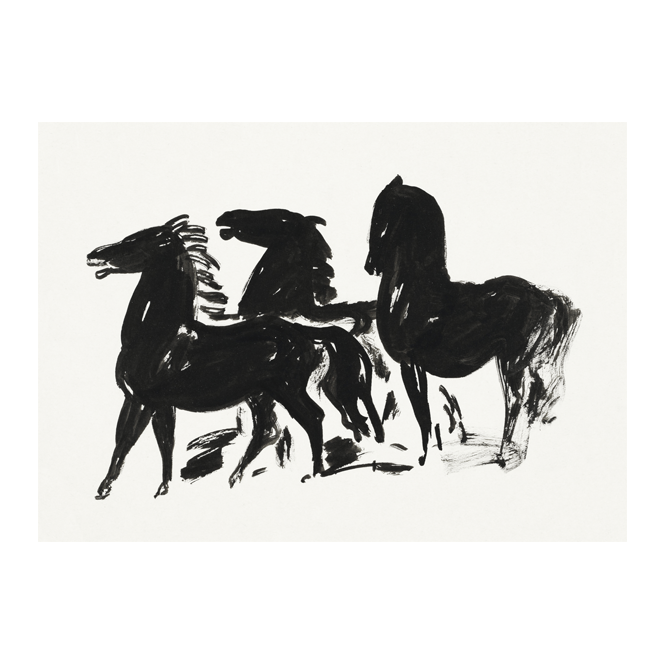 Tres Caballos Negros - Impresión personalizada en México | Megaprint