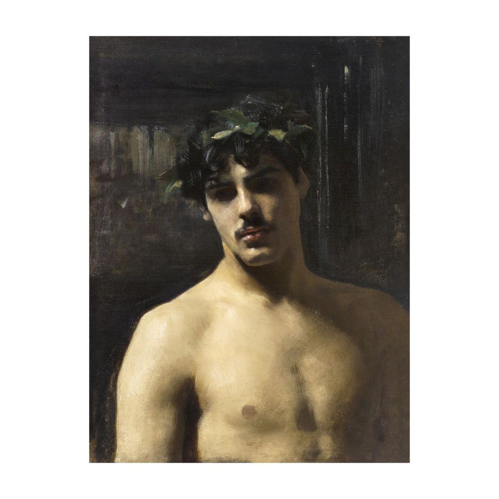 Hombre con laureles 1