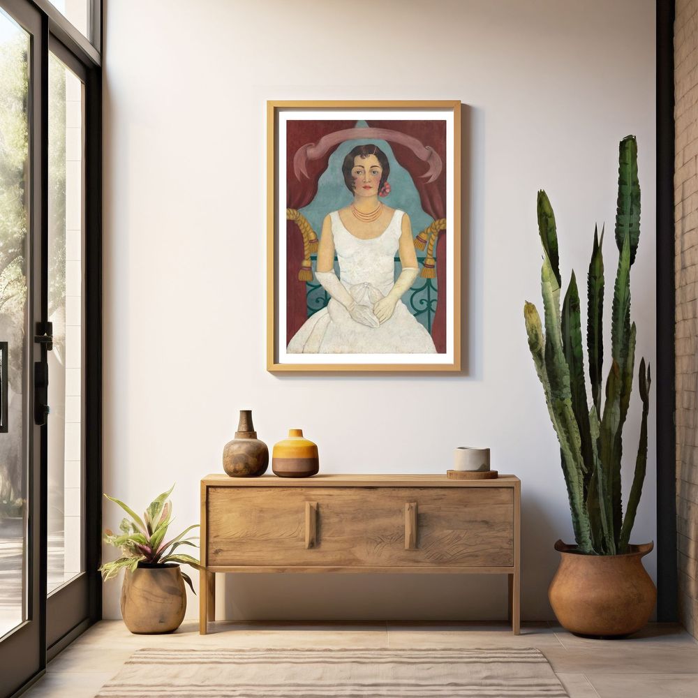 Retrato de una dama de blanco 2
