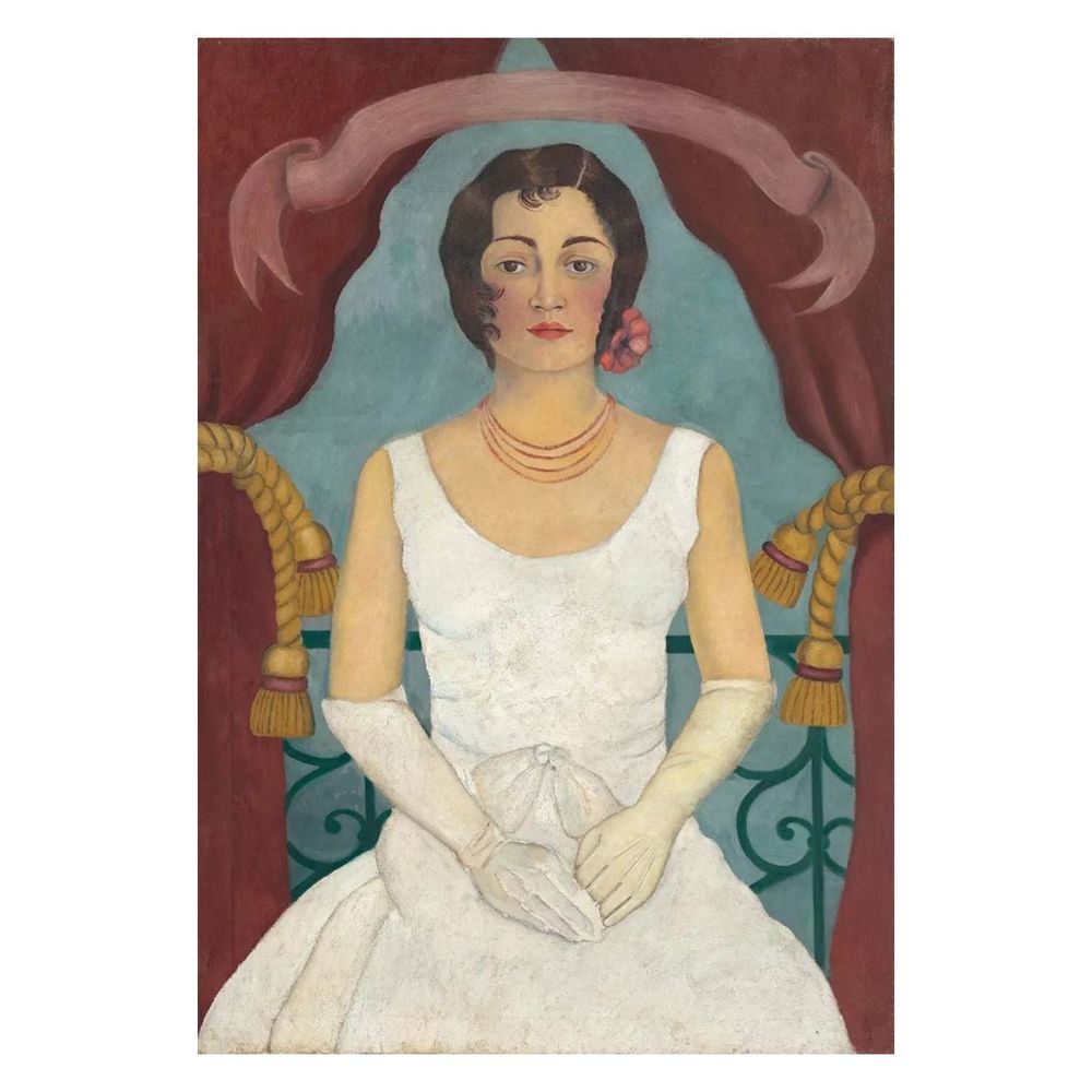 Retrato de una dama de blanco 1