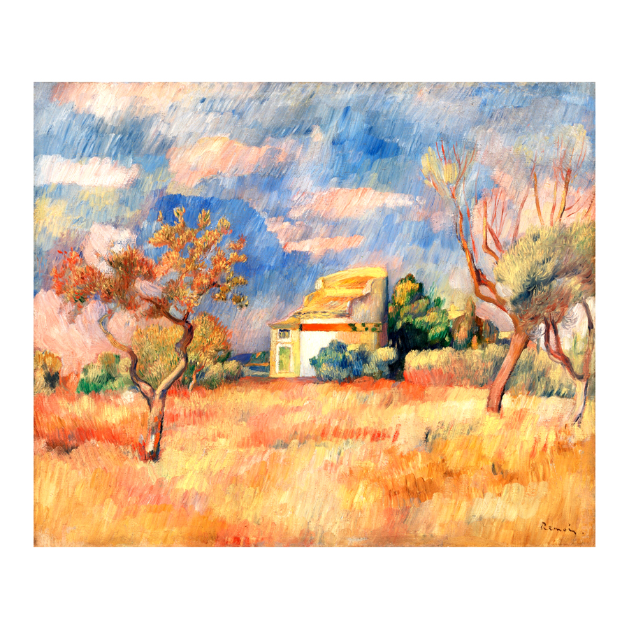 Paisaje con Casa y Olivos 1