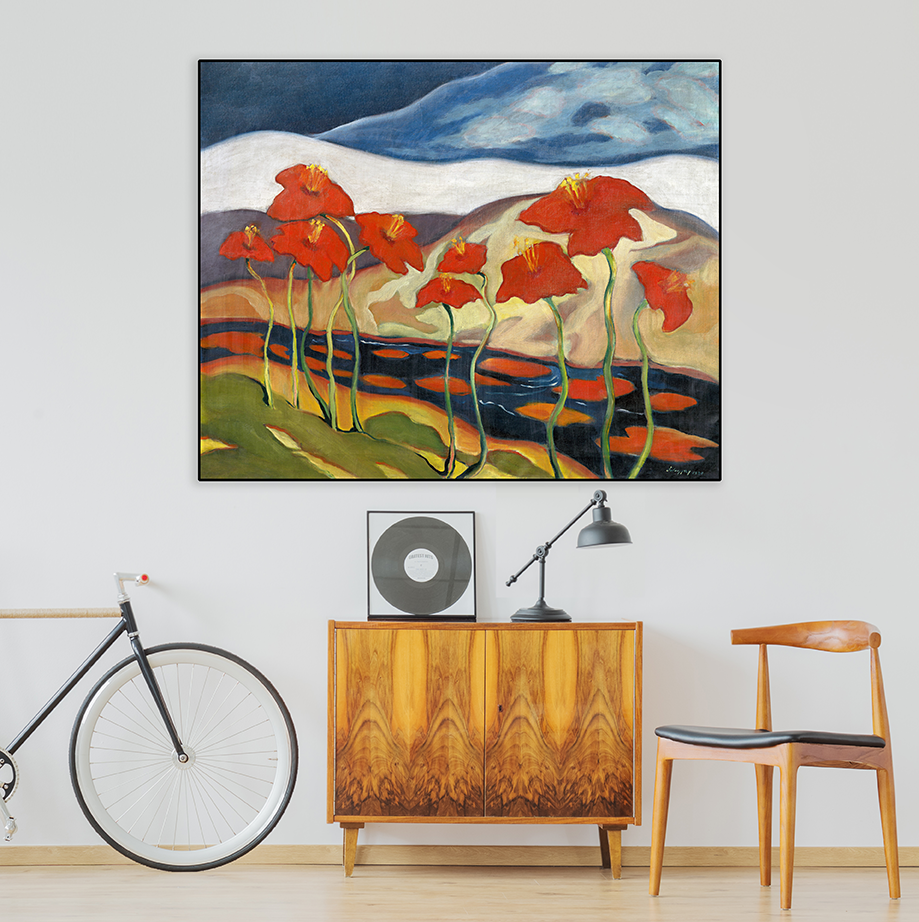 Paisaje con flores 2