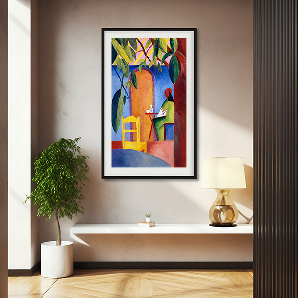 Interior con Figura y Ventana 2
