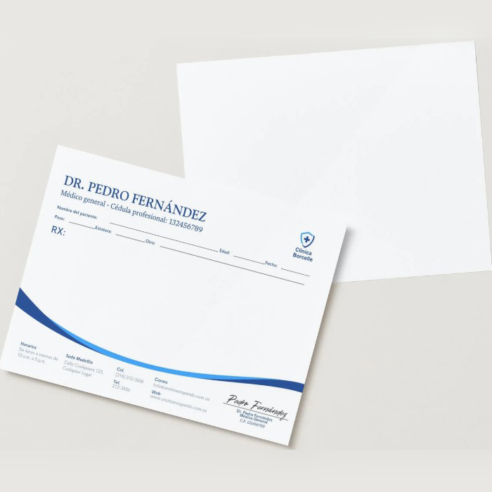 Recetarios (paquete con 100 hojas) 3