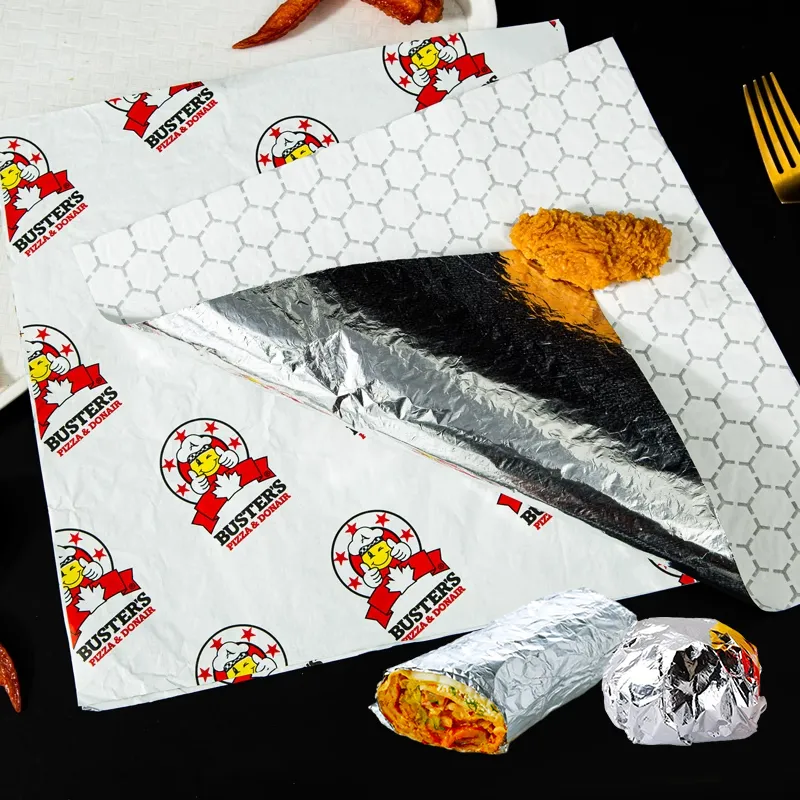 Deli Wrap Sheets - Insulated (white kraft paper plus aluminum foil)