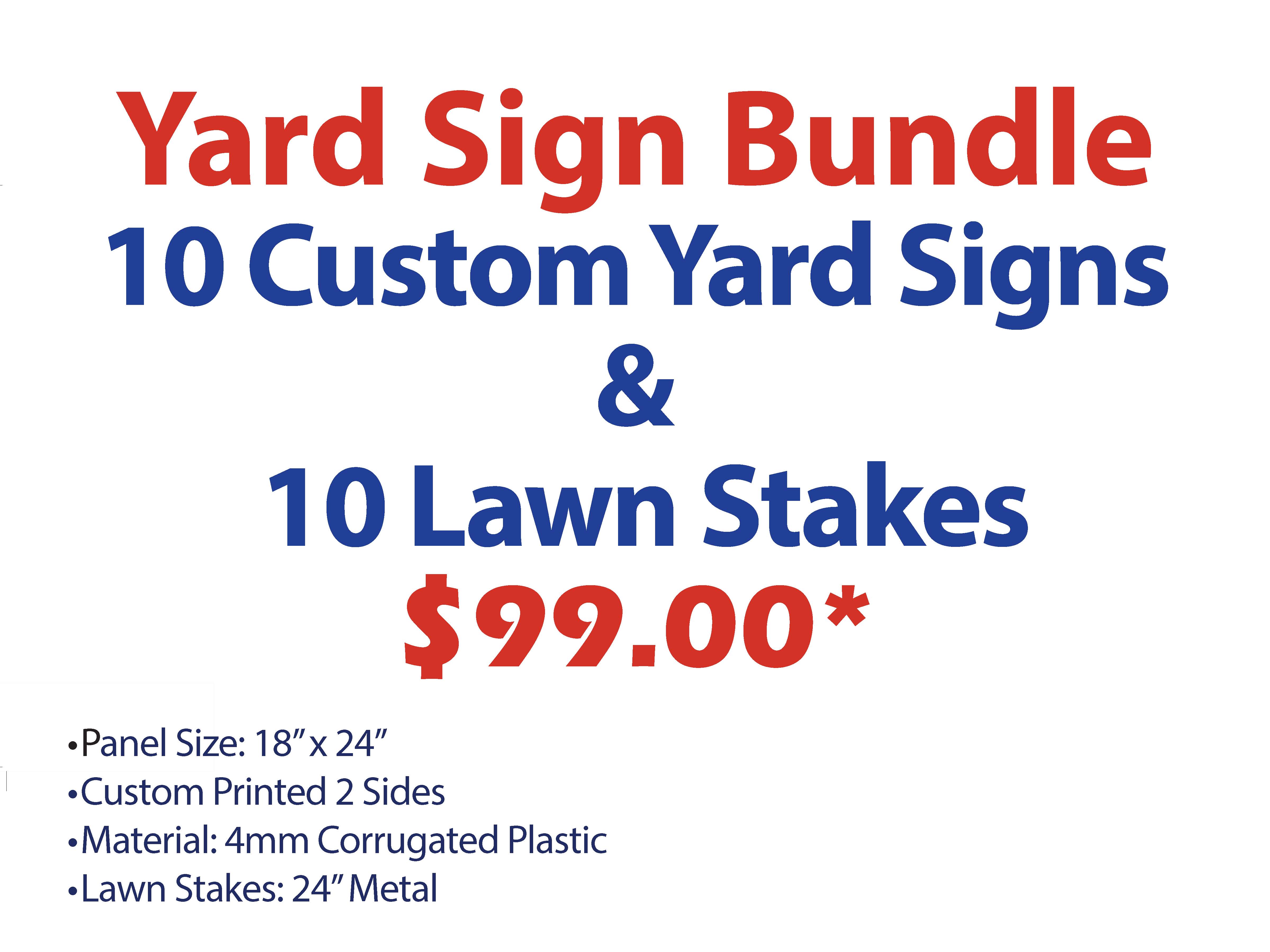Yard Signs & Stakes Bundles