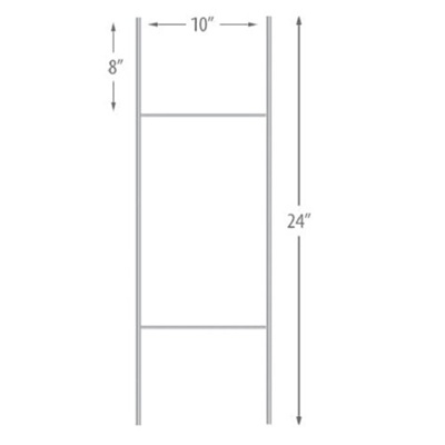 24" Metal Lawn Stake