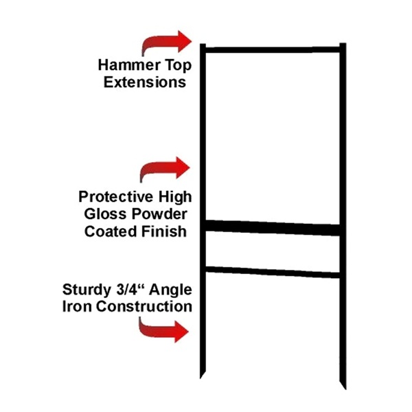 24" x 18" Angle Iron Frame w/ One Rider Slot 2