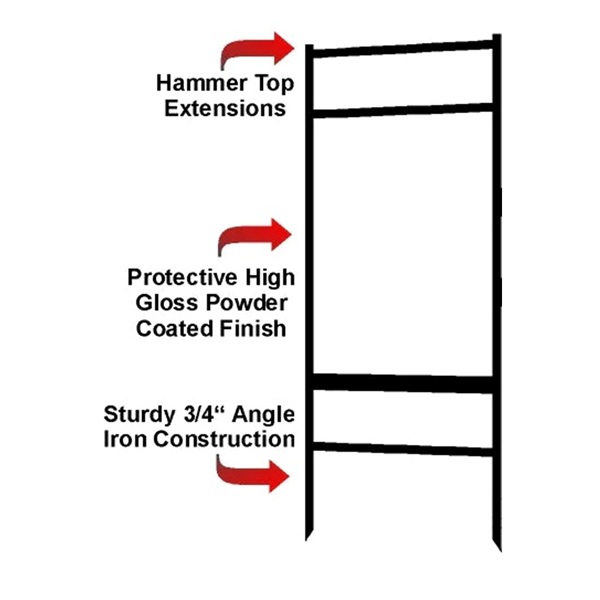 24" x 18" Angle Iron Frame w/ Two Rider Slots 2